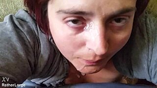 this bbw slut shows off her huge tits for a facial 😈
