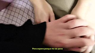 pillo a mi hermanastra masturbandose