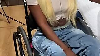 Pretty Paraplegic Pussy With Coco Skin Gets Cracked