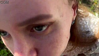 fucking a russian beauty in the countryside in nature