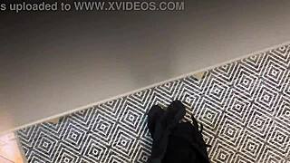 Plugged petite latina sucks and takes it all