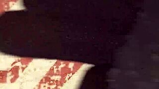 mature woman fingers her tight pussy in close up solo