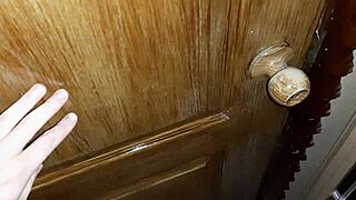 caught stranger masturbating on toilet and we came