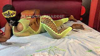 soft tit massage leads to intense solo orgasm