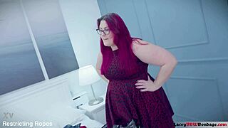 Lacey gets taped in bondage