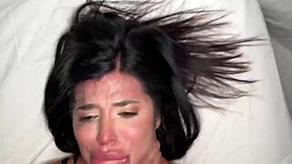 Brusty mamasita gets anal drilled hard and cum in her ass