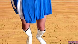 I borrowed a cheerleader outfit secretgakuen