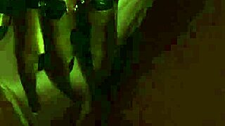 Big boobs slave shares sensual kiss