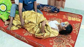 desi saree wear bhabhi romantic sex with husband