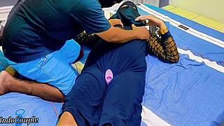 Muslim Hijab Step Sister Shows Pussy For Play But Step Brother Picks Wrong Hole