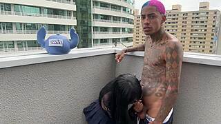 petite brazilian teen visits her tattooed inmate