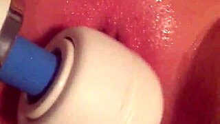 wife masturbating with favorite toy alone