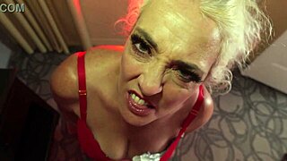 Blonde Milf Worships Cock With Sloppy Deepthroat Blowjob