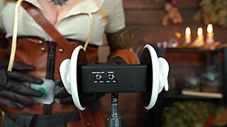 Ciri cosplay asmr roleplay video