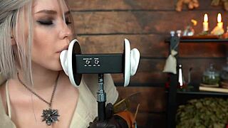 Ciri cosplay asmr roleplay video