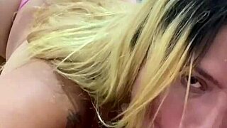 He licks her then pleasures her tight spot