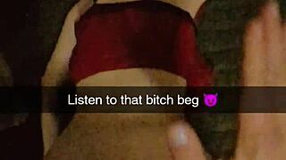 Roommates Girlfriend Rough Fucked And Manhandled On Snapchat Video