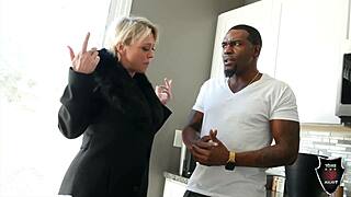 Dee williams greets her neighbor rome wearing elegant lingerie for a friendly visit