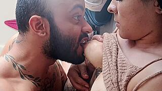 intense oral surprise with piss in mouth and hard missionary