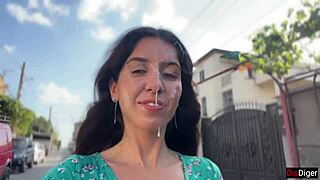 triple cum on face for the village whore