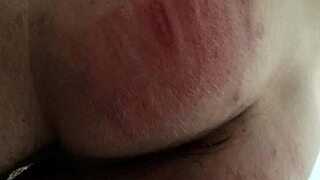 bad boy punished - self spanking new whip