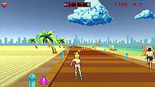Finishing my rollerblading by fucking all beach guys - rollerbabe