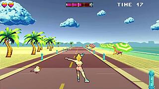 Finishing my rollerblading by fucking all beach guys - rollerbabe