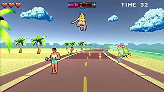 Finishing my rollerblading by fucking all beach guys - rollerbabe