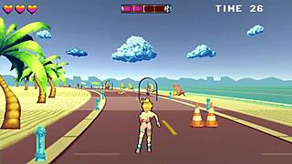 Finishing my rollerblading by fucking all beach guys - rollerbabe