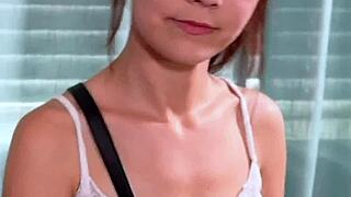 petite latina deepthroats bbc for sloppy throatpie