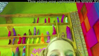 Alternative costume anal 4-some with double penetration action