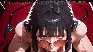 Succubus Eagerly Sucks Your Cock Until She Gets Covered In Cum Ai