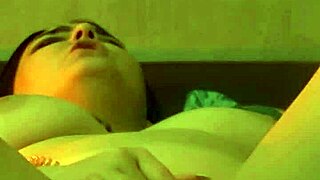 Solo masturbation with a vibrator close up