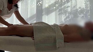 Asian Oiled Massage Delivers Huge Load To Caucasian Guy