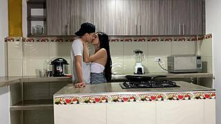 She was cooking and i couldnt stand the urge to fuck her