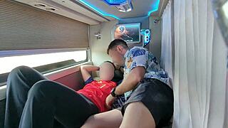 hot chinese girl caught masturbating in a public bus