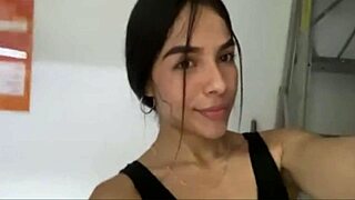 girl masturbates in gym shower