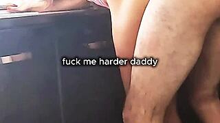 daddy fucks me hard right in kitchen