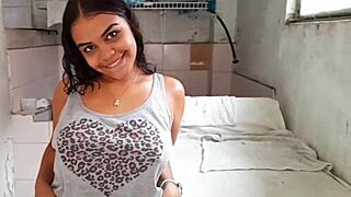 morena latina enjoys fucking her stepbrother on the washer