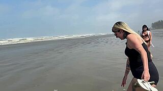 public beach fuck with tight pussy