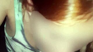 Redhead amateur gets her first facial