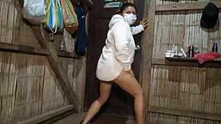 I watch my canadian stepmom dance erotically online for me in argentina, she's so sexy and horny