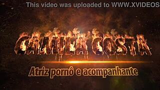 During Carnival, Latina Milf Tattooed Blonde Blows Friend's Big Cock