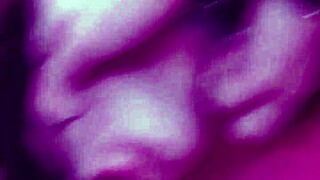 She sucks his big cock upside down on the floor.