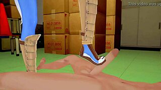 Krystal Delivers Intense Footjob