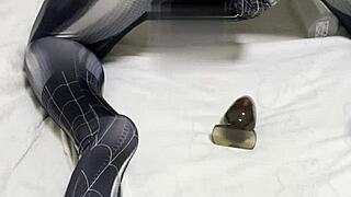 spider venom cosplay suit for anal hole training and hardcore assfucking