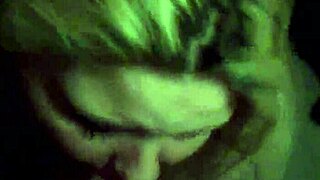 Cock cums directly on her face in raw action.