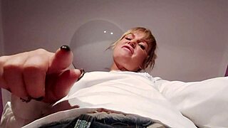 I dominate this old blonde cuckold in intense BDSM play