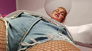 I dominate this old blonde cuckold in intense BDSM play