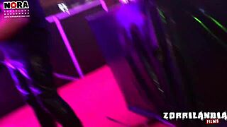 Incubus binds cute girl in tight bondage